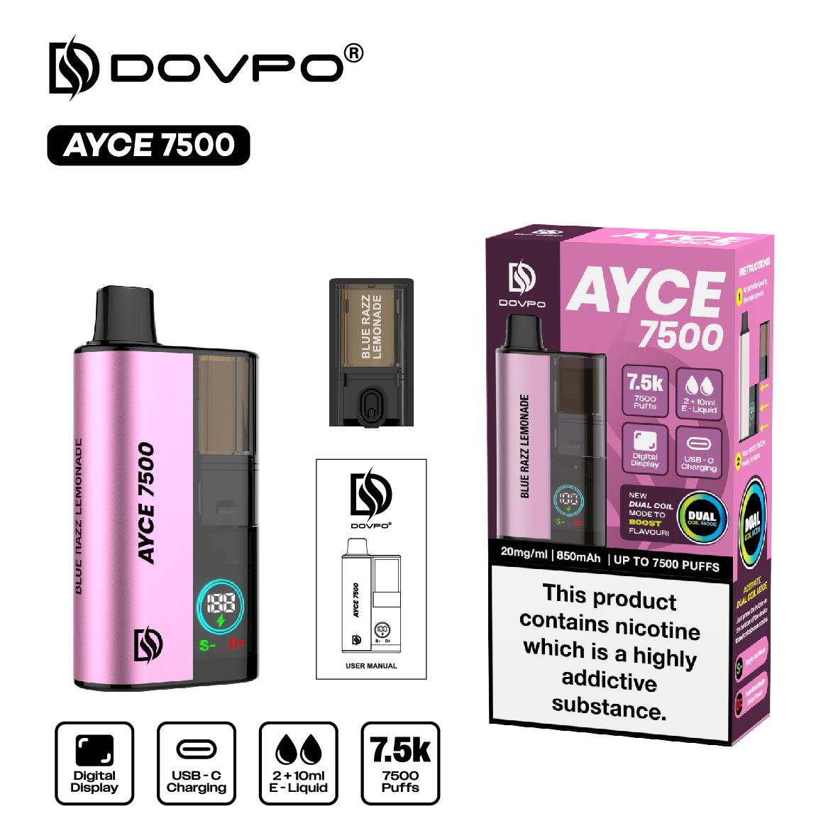 Dovpo - Ayce 7500 Dispoable