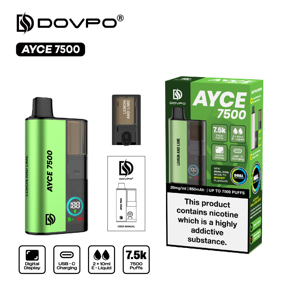 Dovpo - Ayce 7500 Dispoable