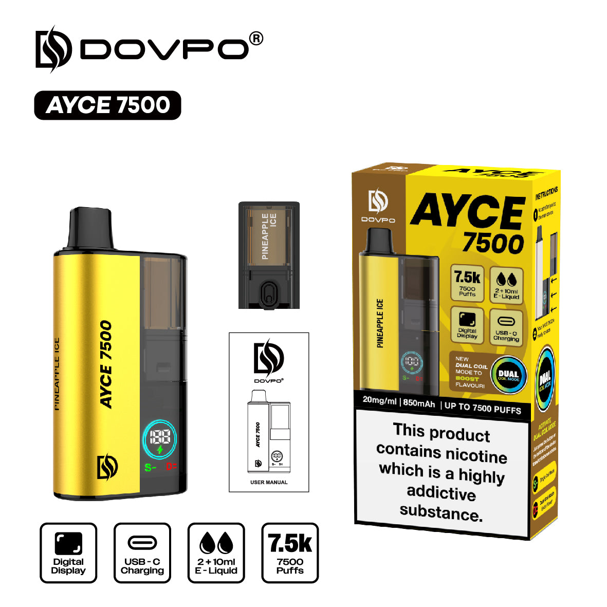 Dovpo - Ayce 7500 Dispoable