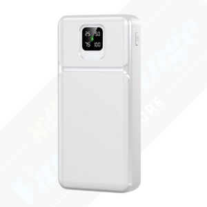Wyeflux - 30000MaH Powerful Powerbank With LED Display - White