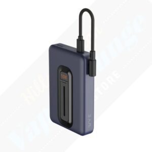 WYeflux - 10000MaH Magnetic Power Bank With Detachable Cables - Dark Blue