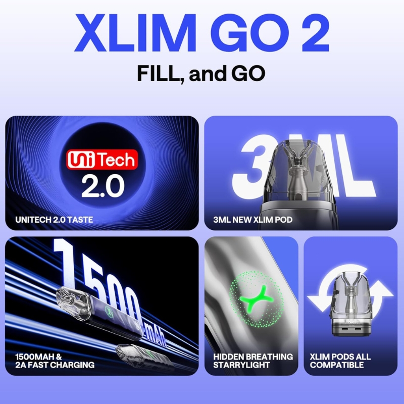 OXVA - Xlim Go 2 - Aurora Pink Blue - Image 2